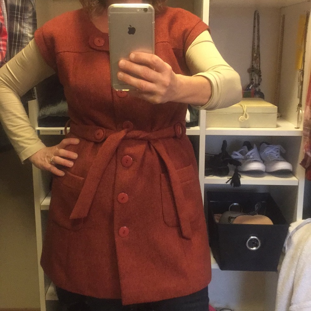 Anthropologie sweater jacket vest